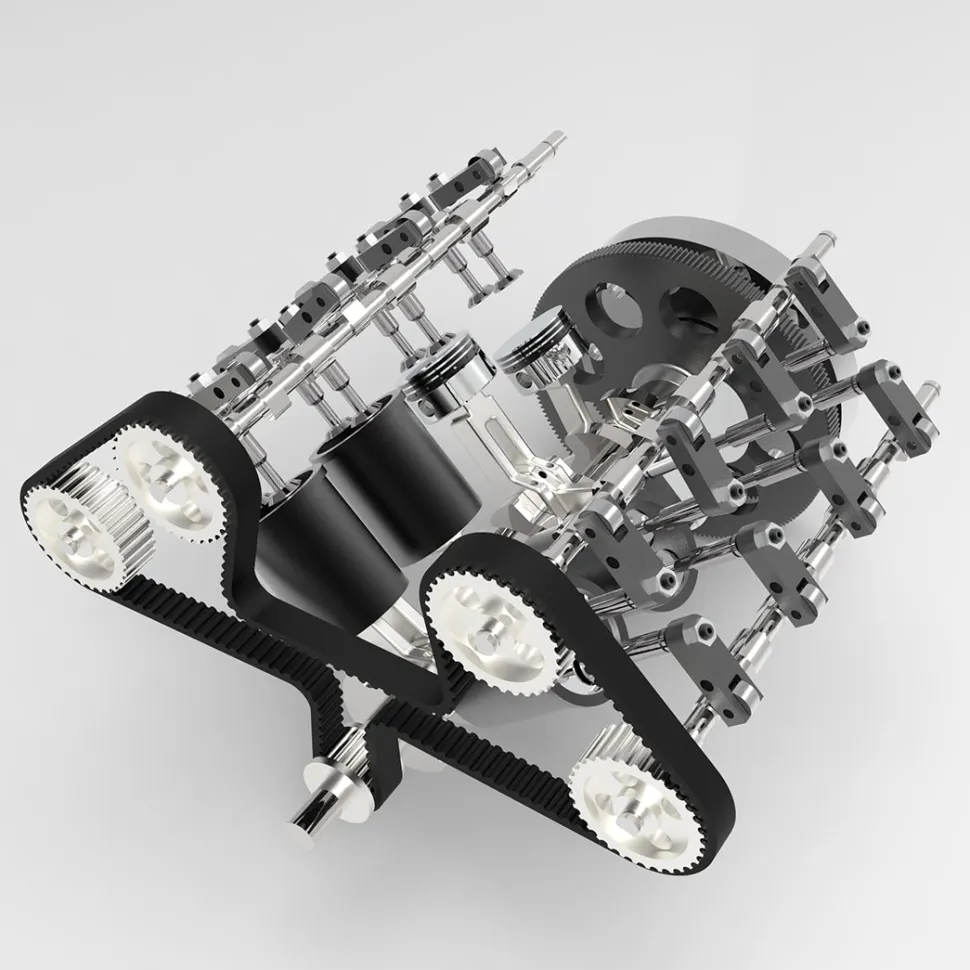 ENJOMOR V8 GS-V8 78CC DOHC Gasoline V8 Engine Model That Works with Starter Kit