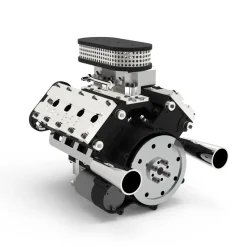 ENJOMOR V8 GS-V8 78CC DOHC Gasoline V8 Engine Model That Works with Starter Kit