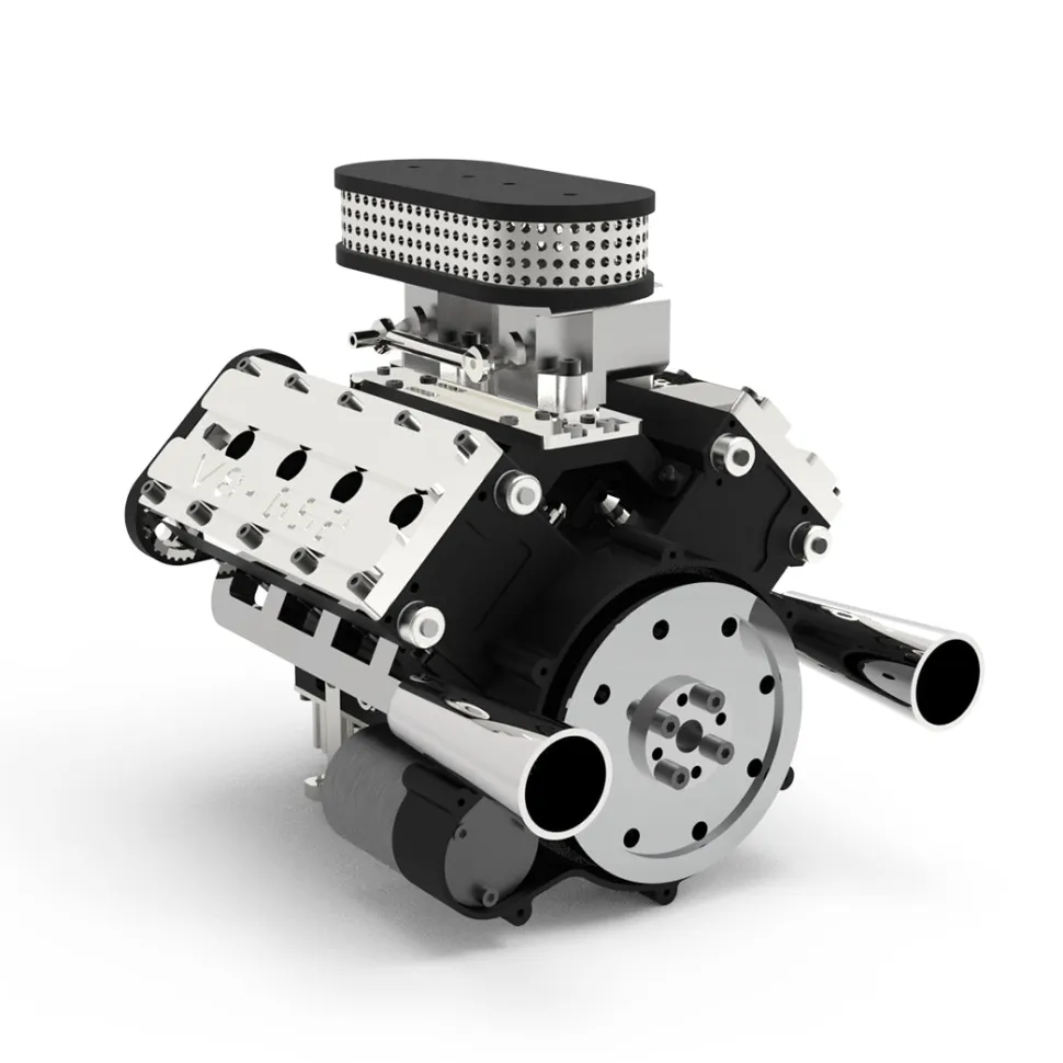 ENJOMOR V8 GS-V8 78CC DOHC Gasoline V8 Engine Model That Works with Starter Kit