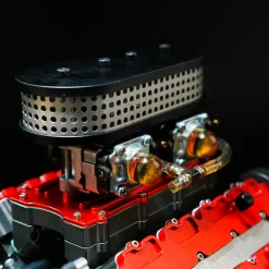 ENJOMOR V8 GS-V8 78CC DOHC Gasoline V8 Engine Model That Works with Starter Kit