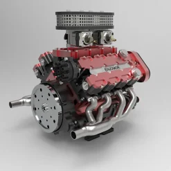 ENJOMOR V8 GS-V8 78CC DOHC Gasoline V8 Engine Model That Works with Starter Kit