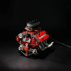 ENJOMOR V8 GS-V8 78CC DOHC Gasoline V8 Engine Model That Works with Starter Kit