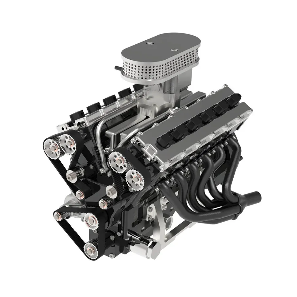 ENJOMOR V12 GS-V12 72CC DOHC Gasoline V12 Engine Model That Works with Starter Kit
