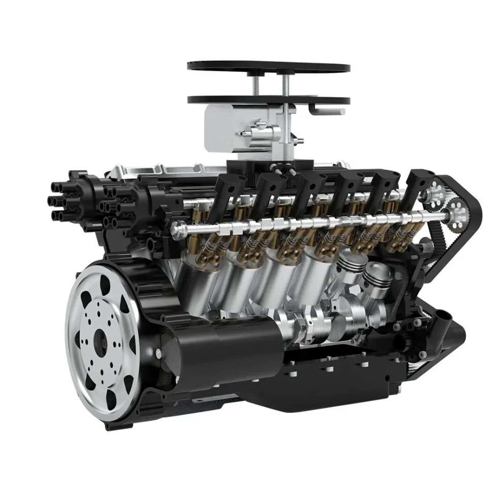 ENJOMOR V12 GS-V12 72CC DOHC Gasoline V12 Engine Model That Works with Starter Kit