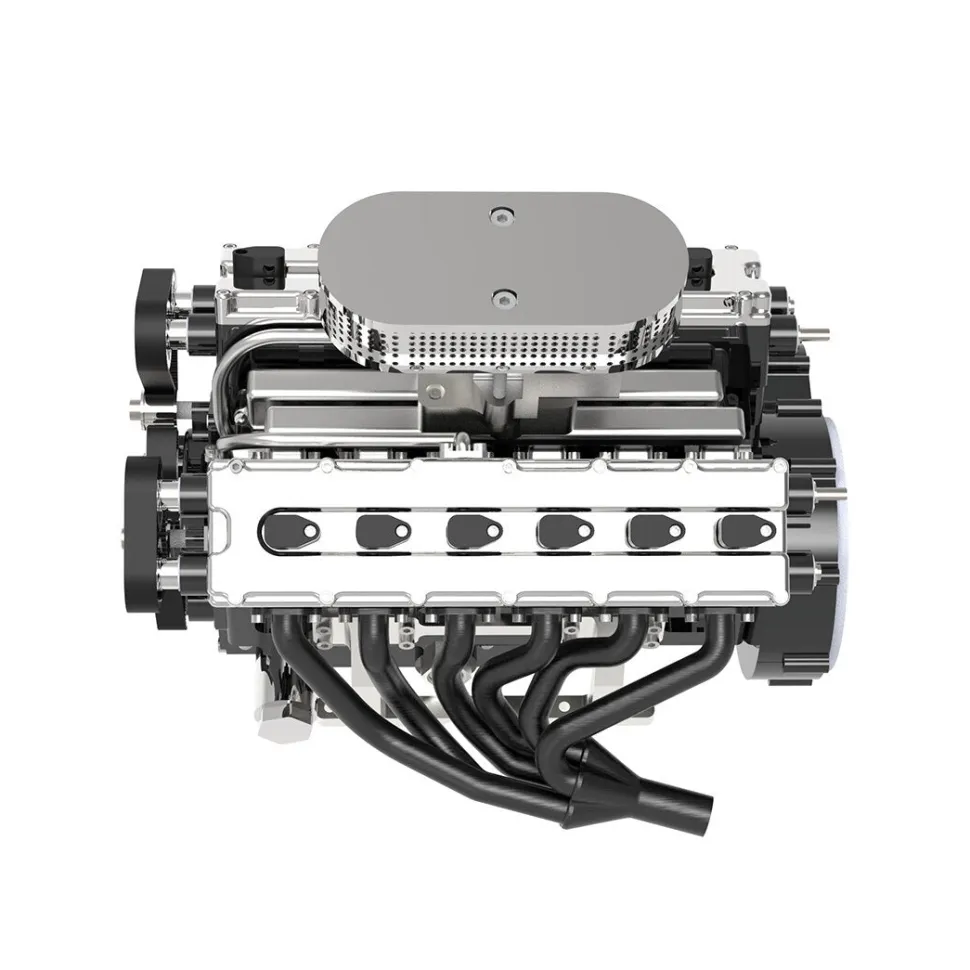 ENJOMOR V12 GS-V12 72CC DOHC Gasoline V12 Engine Model That Works with Starter Kit