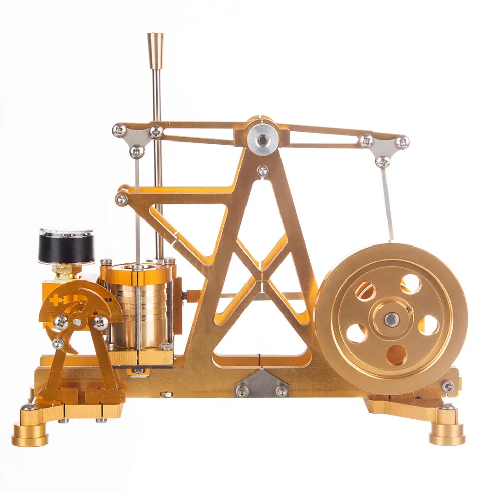 ENJOMOR Watt Steam Engine Reactor Model Steam Pump with Boiler Generator Scientific Educational Toys for Desktop Decor