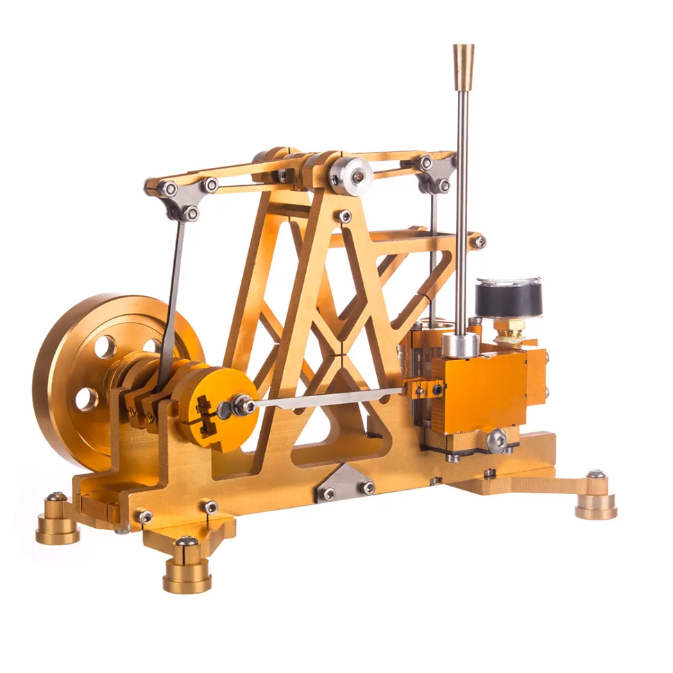 ENJOMOR Watt Steam Engine Reactor Model Steam Pump with Boiler Generator Scientific Educational Toys for Desktop Decor