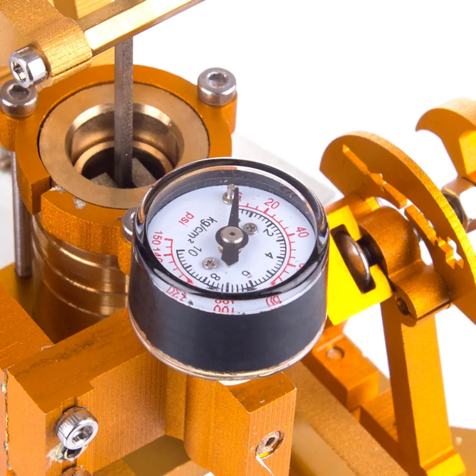 ENJOMOR Watt Steam Engine Reactor Model Steam Pump with Boiler Generator Scientific Educational Toys for Desktop Decor