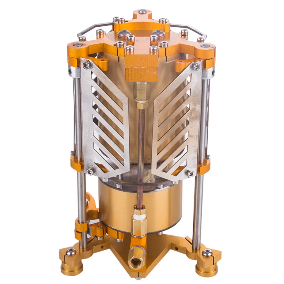 ENJOMOR Watt Steam Engine Reactor Model Steam Pump with Boiler Generator Scientific Educational Toys for Desktop Decor