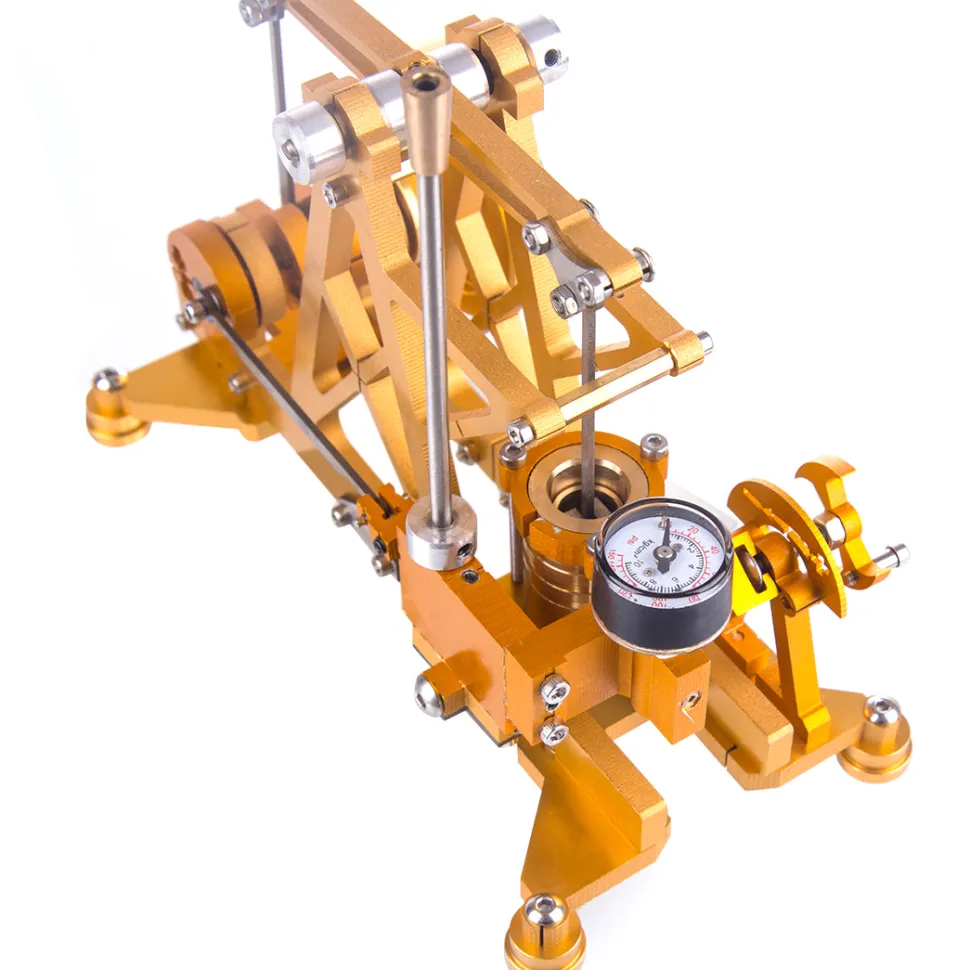 ENJOMOR Watt Steam Engine Reactor Model Steam Pump with Boiler Generator Scientific Educational Toys for Desktop Decor