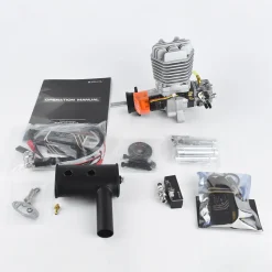 EPHIL X-38cc-S Pro Electric Startar Spark Plug Two-Stroke Single Cylinder Side Exhaust Gasoline Engine Model for Fixed-Wing Aircraft Models