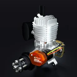 EPHIL X-38cc-S Pro Electric Startar Spark Plug Two-Stroke Single Cylinder Side Exhaust Gasoline Engine Model for Fixed-Wing Aircraft Models