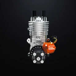 EPHIL XG-38cc-R Pro Electric Starter Glow Plug Two-Stroke Single Cylinder Side Exhaust Gasoline Engine Model for Fixed-Wing Aircraft Models