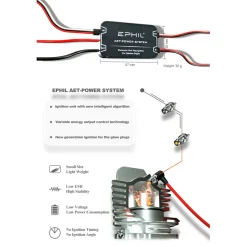 EPHIL XG-20cc-S Glow Plug Two-Stroke Single Cylinder Gasoline Engine Model for Fixed-Wing Aircraft Models
