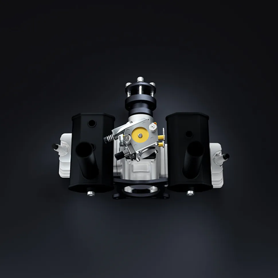 EPHIL XG-40cc-T Two-Stroke Twin-Cylinders Horizontally Opposed Gasoline Engine Model for Fixed-Wing Aircraft Models