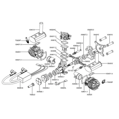 EPHIL XG-40cc-T Two-Stroke Twin-Cylinders Horizontally Opposed Gasoline Engine Model for Fixed-Wing Aircraft Models