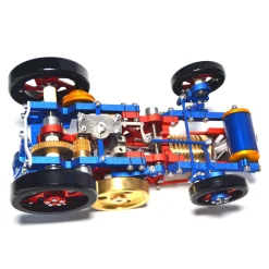 Flame Eater Vacuum Engine Stirling Wheel Tractor Model Educational Mechanical Vehicle Artwork