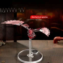 Flaming Shadow 3D Metal Mechanical Ornithopter Assembly Model Kit with Mechanical Transmission