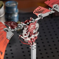 Flaming Shadow 3D Metal Mechanical Ornithopter Assembly Model Kit with Mechanical Transmission