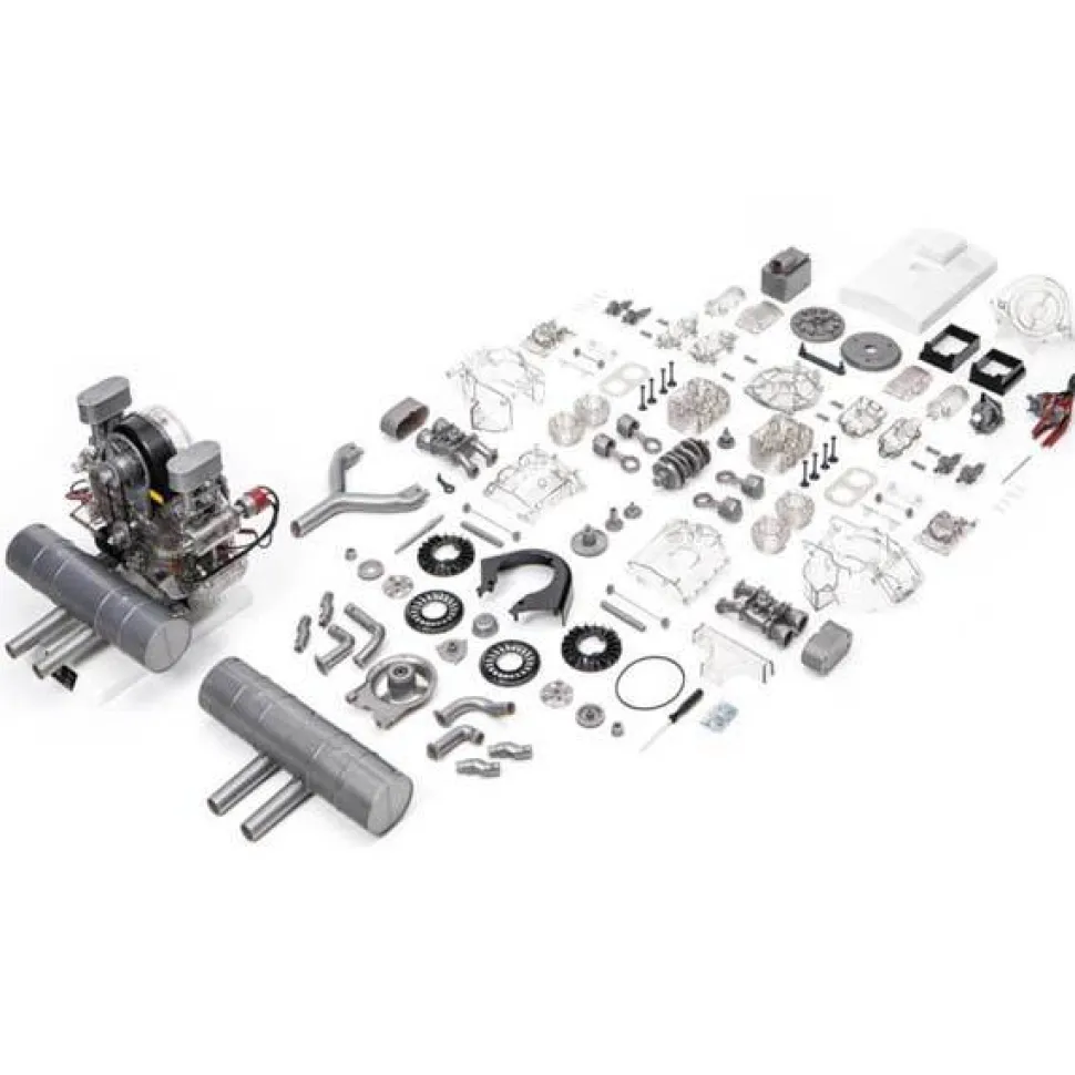 Flat-Four Engine Model Kit - Build Your Own 4 Cylinder Engine That Works - PORSCHE DIY Assembly Kit