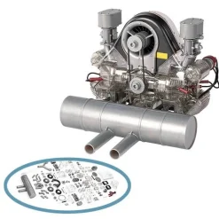 Flat-Four Engine Model Kit - Build Your Own 4 Cylinder Engine That Works - PORSCHE DIY Assembly Kit