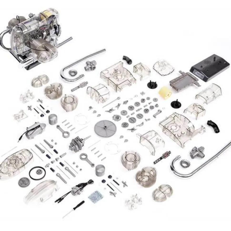 Flat Twin Airhead Engine Model Kit - Build Your Own 2 Cylinder Engine - BMW DIY Assembly Kit
