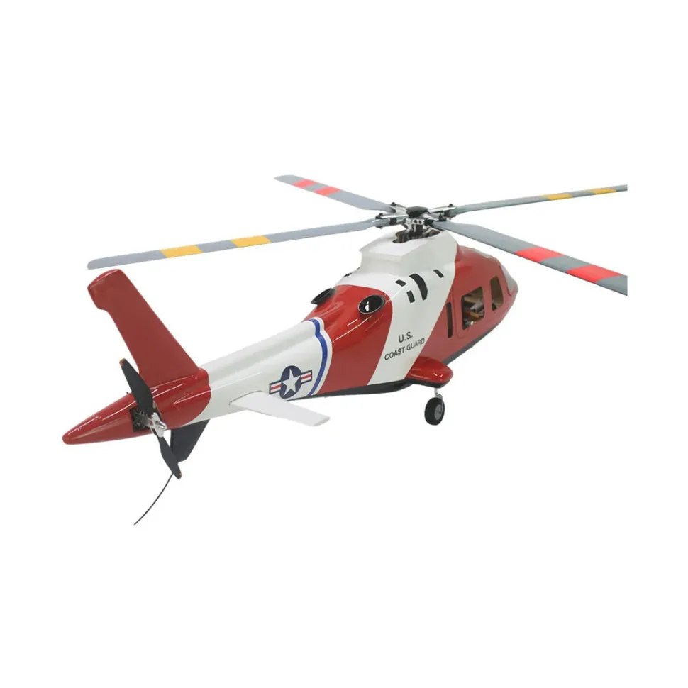 FLISHRC Agusta A109 500-Class RC Helicopter 2.4G 6CH with L7 Flight Controller & 4-Mode GPS Positioning – RTF Version