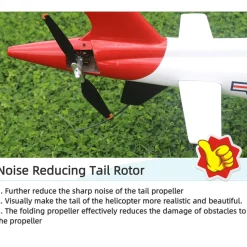 FLISHRC Agusta A109 500-Class RC Helicopter 2.4G 6CH with L7 Flight Controller & 4-Mode GPS Positioning – RTF Version