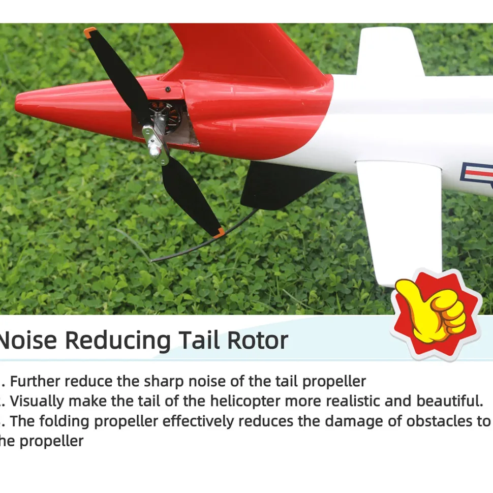 FLISHRC Agusta A109 500-Class RC Helicopter 2.4G 6CH with L7 Flight Controller & 4-Mode GPS Positioning – RTF Version