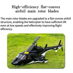 FLISHRC Airwolf Pro FL500 500-Class 6CH Scale RC Helicopter with L7 Flight Controller & 4-Mode GPS, 2.4GHz RTF