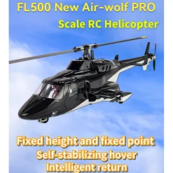 FLISHRC Airwolf Pro FL500 500-Class 6CH Scale RC Helicopter with L7 Flight Controller & 4-Mode GPS, 2.4GHz RTF