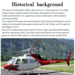 FLISHRC Eurocopter AS350 500-Class RC Helicopter 2.4G 6CH with L7 Flight Controller & 4-Mode GPS Positioning – RTF Version