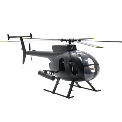 FLISHRC FL500 AH-6 Little Bird 500-Class 2.4G 6CH Scale RC Helicopter Model with L7 Flight Controller and 4-Mode Positioning GPS RTF