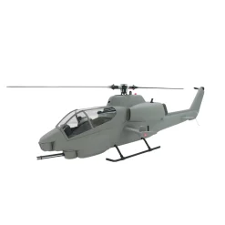 FLISHRC FL500 Bell AH-1 Cobra 500-Class 2.4GHz 6CH Scale RC Helicopter with L7 Flight Controller, 4-Mode GPS Positioning, Realistic Cockpit – RTF Remote Control Helicopter