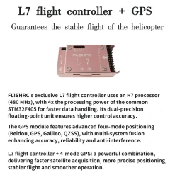 FLISHRC FL500 EC135 500-Class 2.4GHz 6CH Scale RC Helicopter – L7 Flight Controller & 4-Mode GPS Precision Positioning (RTF)