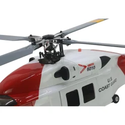 FLISHRC FL500 HH-60 Jayhawk Coast Guard 500-Class 2.4GHz 6CH Scale RC Helicopter with L7 Flight Controller, 4-Mode GPS Positioning, Realistic Cockpit – RTF Remote Control Helicopter