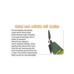 FLISHRC FL500 UH-1 Huey 500-Class 2.4G 6CH Scale RC Helicopter with L7 Flight Controller & 4-Mode GPS Positioning