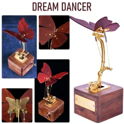 Flying Butterfly Model Kit 3D Dynamic Mechanical Crafts Kinetic Butterfly Model Kit for Kids, Teens, and Adults