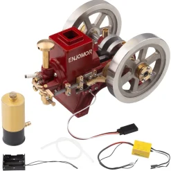 Flywheel Anodized Polished Engine Accessory for ENJOMOR Hit and Miss 6CC Engine Models