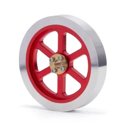 Flywheel Anodized Polished Engine Accessory for ENJOMOR Hit and Miss 6CC Engine Models