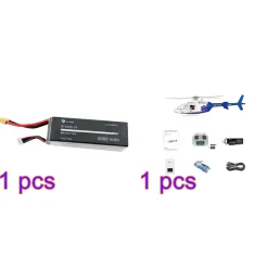 FLYWING BELL-407 470 Size 2.4G 6CH Military RC Helicopter Model With ACE Flight Controller, GPS, Quick Release Rotors and Adjustable Left/Right-Handed Controls (RTF Version)