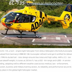 FLYWING EC135 470 Class RC Helicopter Detachable Propellers ADAC 6CH 2.4G with H1 Flight Controller & GPS