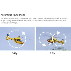 FLYWING EC135 470 Class RC Helicopter Detachable Propellers ADAC 6CH 2.4G with H1 Flight Controller & GPS