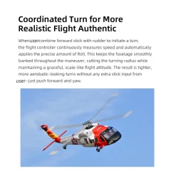 FLYWING MH-60T 2.4G 6CH 470-Class Quick-Release 4-Rotor Scale RC Military Helicopter Model with ACE Flight Controller, GPS Positioning & Left/Right-Hand Control