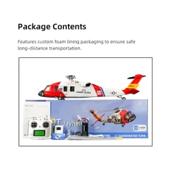 FLYWING MH-60T 2.4G 6CH 470-Class Quick-Release 4-Rotor Scale RC Military Helicopter Model with ACE Flight Controller, GPS Positioning & Left/Right-Hand Control