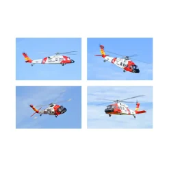 FLYWING MH-60T 2.4G 6CH 470-Class Quick-Release 4-Rotor Scale RC Military Helicopter Model with ACE Flight Controller, GPS Positioning & Left/Right-Hand Control