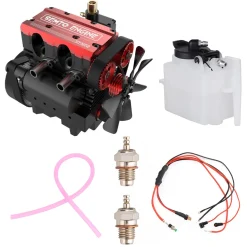Full Metal One Key Start Stand with Fuel Tank and Fuel Pipe for SEMTO ST-NF2, TOYAN L200AC, OTTO MOTOR Engine