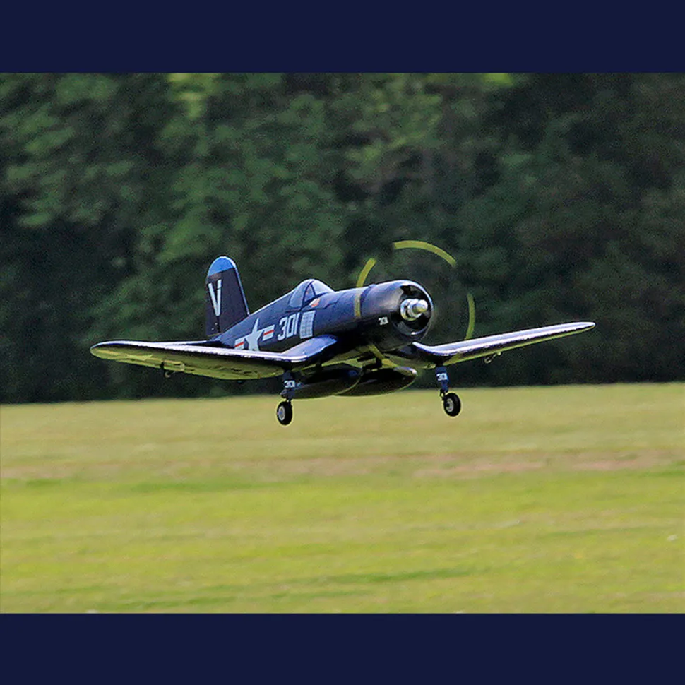 F4U WWII Military RC Airplane, 2.4G 4CH EPP Fixed Wing Scale Aircraft, 800mm Wingspan with JST Connector, No Reflex (RTF Version)