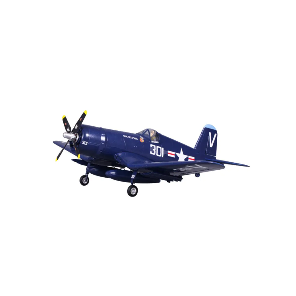 F4U WWII Military RC Airplane, 2.4G 4CH EPP Fixed Wing Scale Aircraft, 800mm Wingspan with JST Connector, No Reflex (RTF Version)