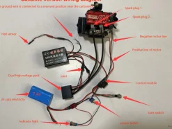 Gas Conversion Kit for TOYAN FS-L200AC Nitro Engine - OTTO MOTOR & SEMTO ENGINE Version